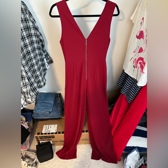 Alice + Olivia Red Jumpsuit - Picture 2 of 3